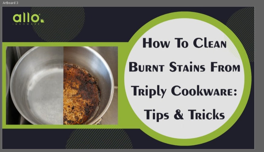 Thumbnail of how to clean burnt stains form Triply cookware