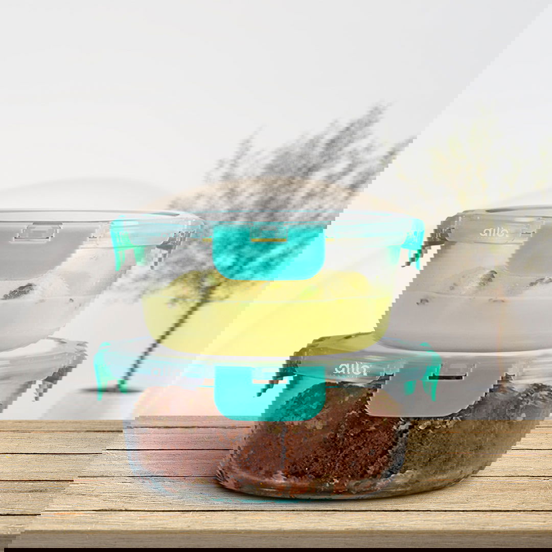 635ml, 930ml Allo FoodSafe Microwave Oven Safe Glass Container