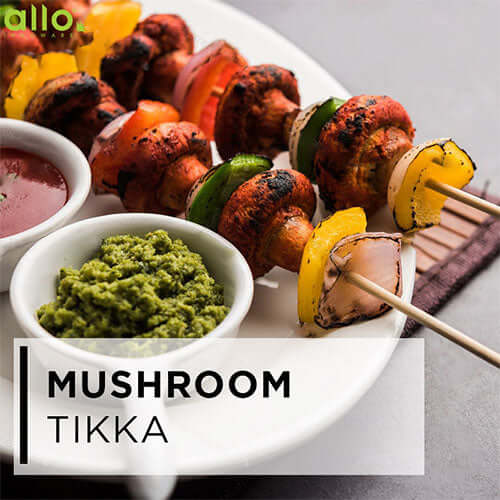 Mushroom tikka masala veg recipe for starters