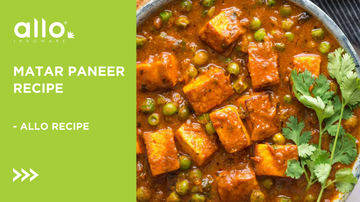 Matar paneer Recipe - Allo Recipies
