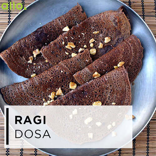 Ragi dosa healthy recipes for breakfast and snacks, easy snacks recipe
