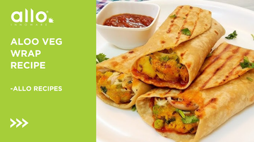 Aloo Veg Wrap Recipe - Allo Recipies