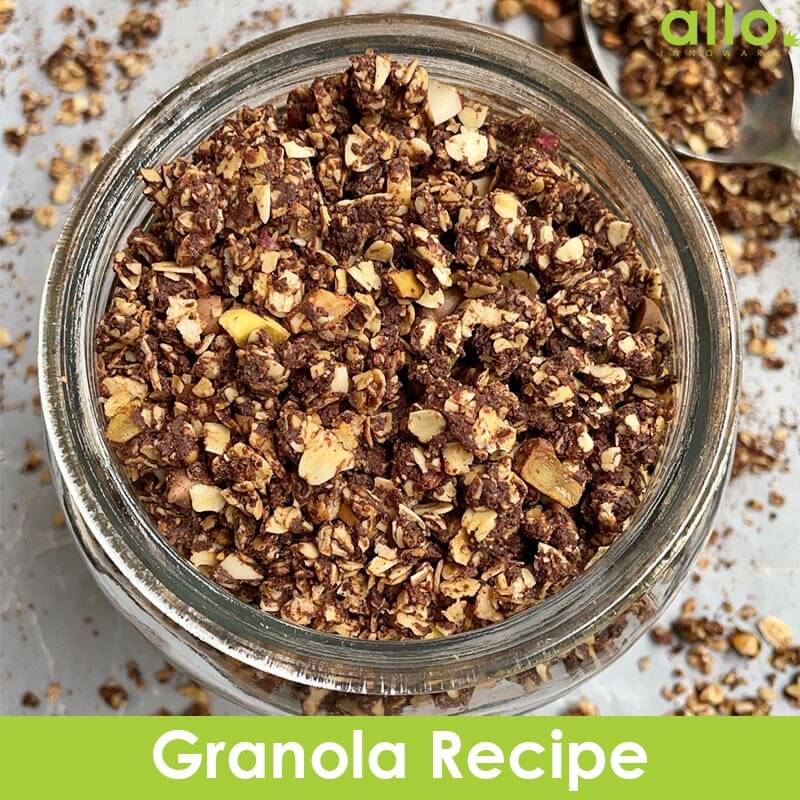 Healthy Chocolate Granola Recipe by Allo