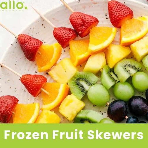 easy homemade Frozen fruit skewers recipe 