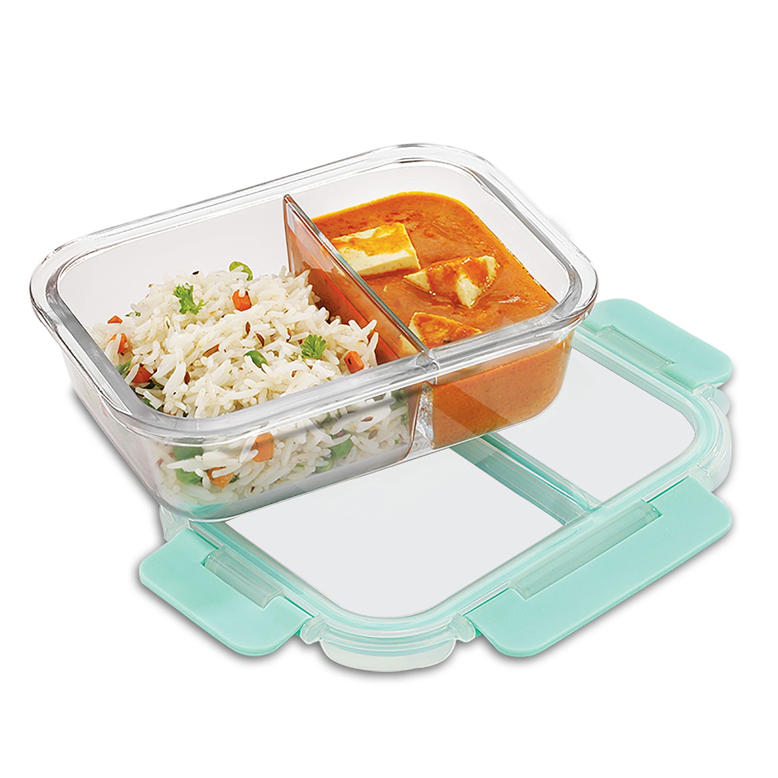 1000ml Allo FoodSafe Microwave Oven Safe Glass Lunch Box with Break Free Detachable Lock - Allo Innoware