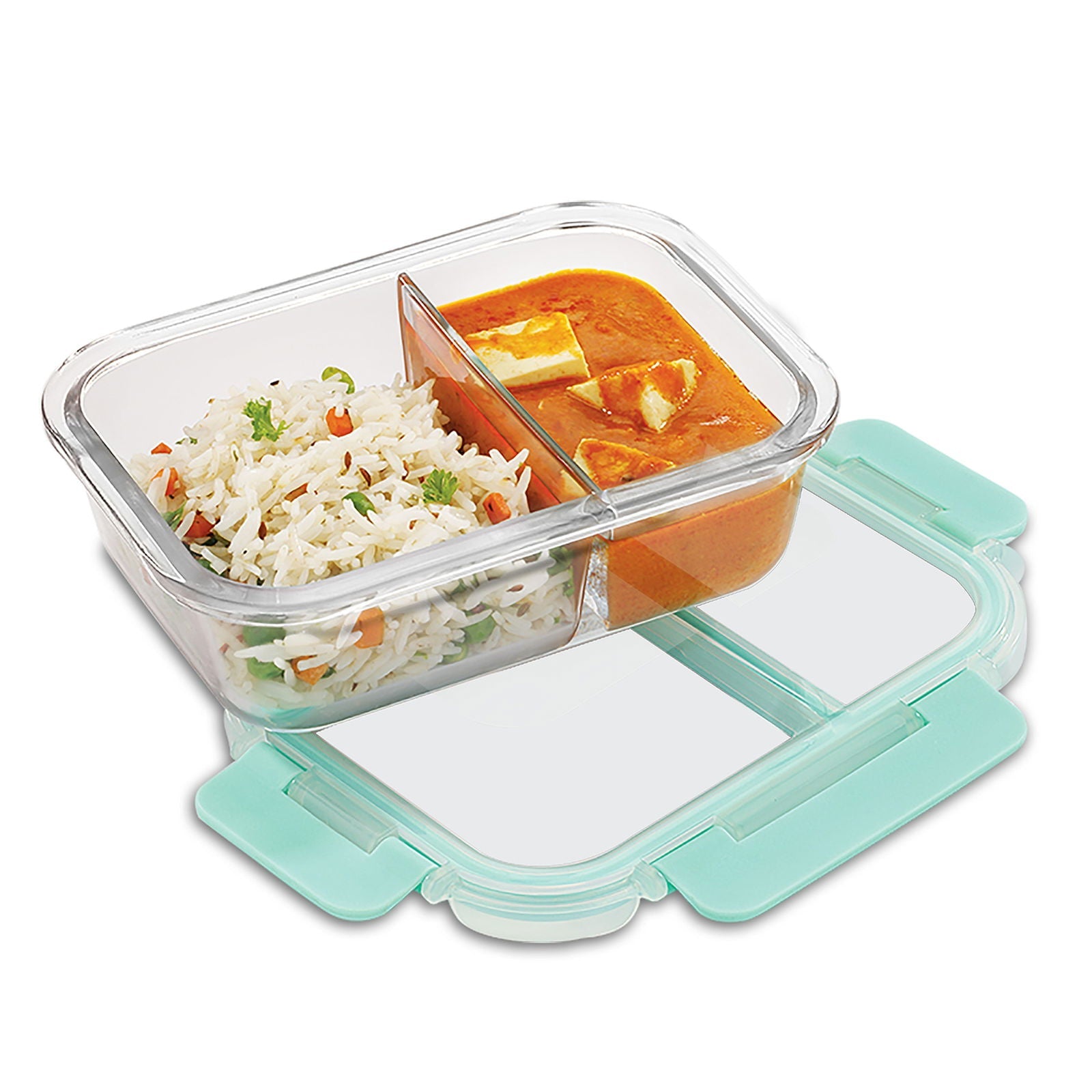 1000ml Allo FoodSafe Microwave Oven Safe Glass Lunch Box with Break Free Detachable Lock - Allo Innoware
