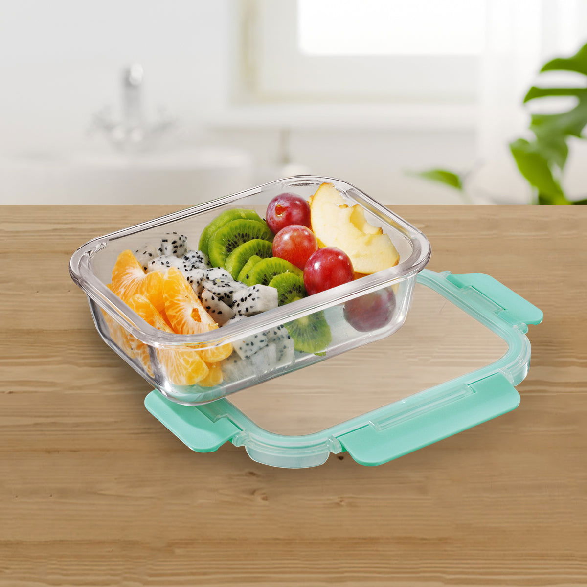1040ml Allo FoodSafe Microwave Oven Safe Glass Container with Break Free Detachable Lock - Allo Innoware