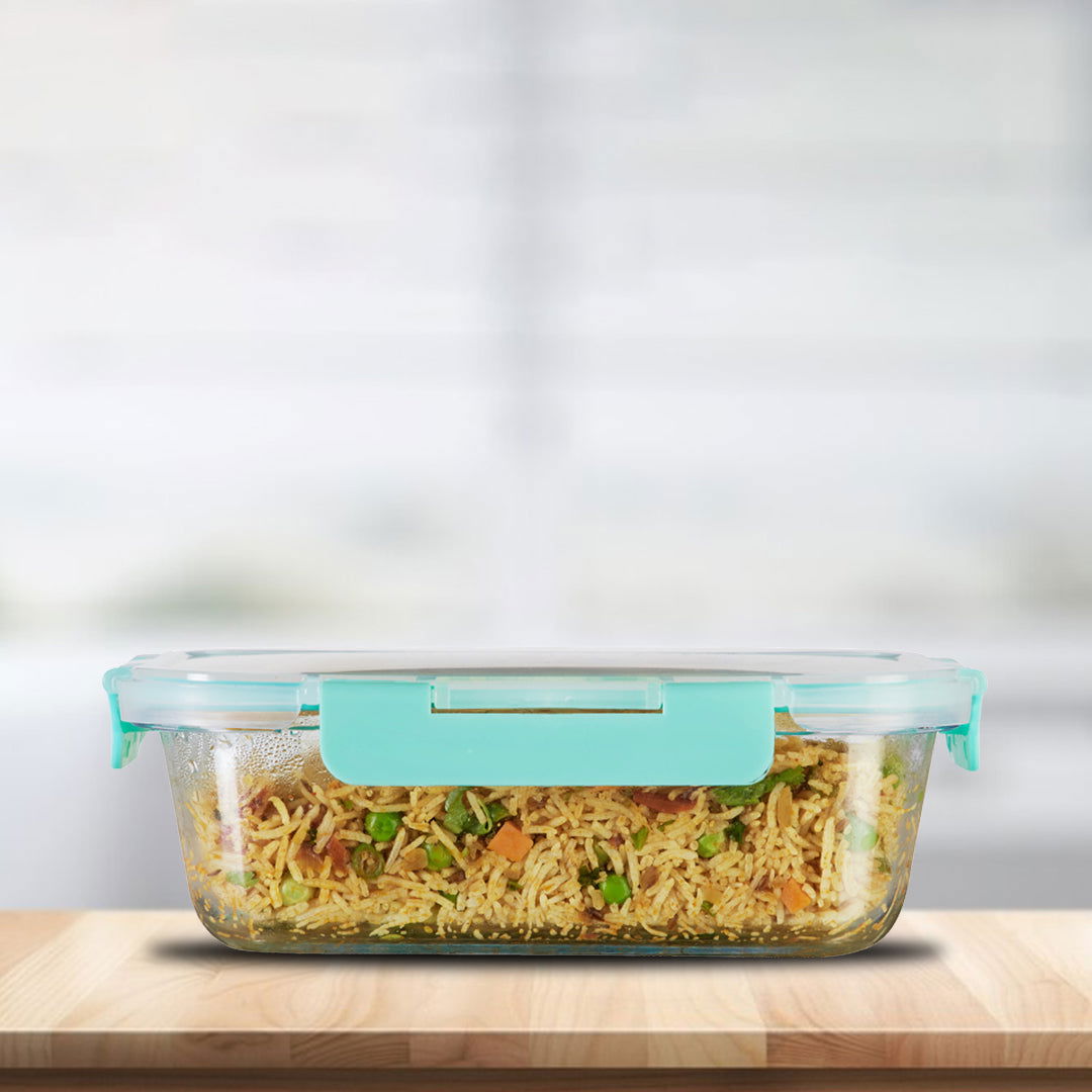 1520ml Allo FoodSafe Microwave Oven Safe Glass Container with Break Free Detachable Lock - Allo Innoware