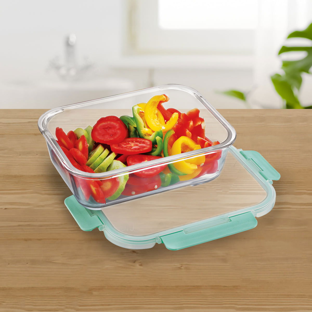 1520ml Allo FoodSafe Microwave Oven Safe Glass Container with Break Free Detachable Lock - Allo Innoware