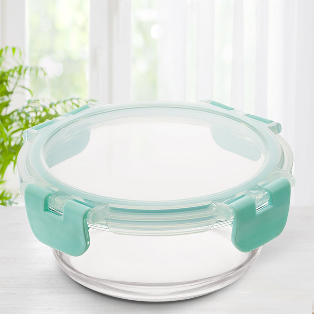390ml Allo FoodSafe Microwave Oven Safe Glass Container with Break Free Detachable Lock