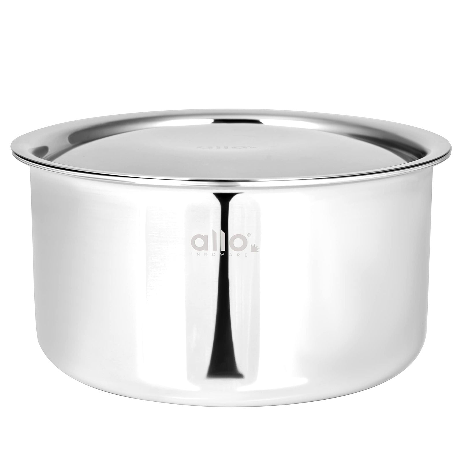 3.8L Allo CookSafe TriPly Tope | Stainless Steel | With Stainless Steel Lid | Induction Friendly | Naturally Non-stick | 20cm - Allo Innoware