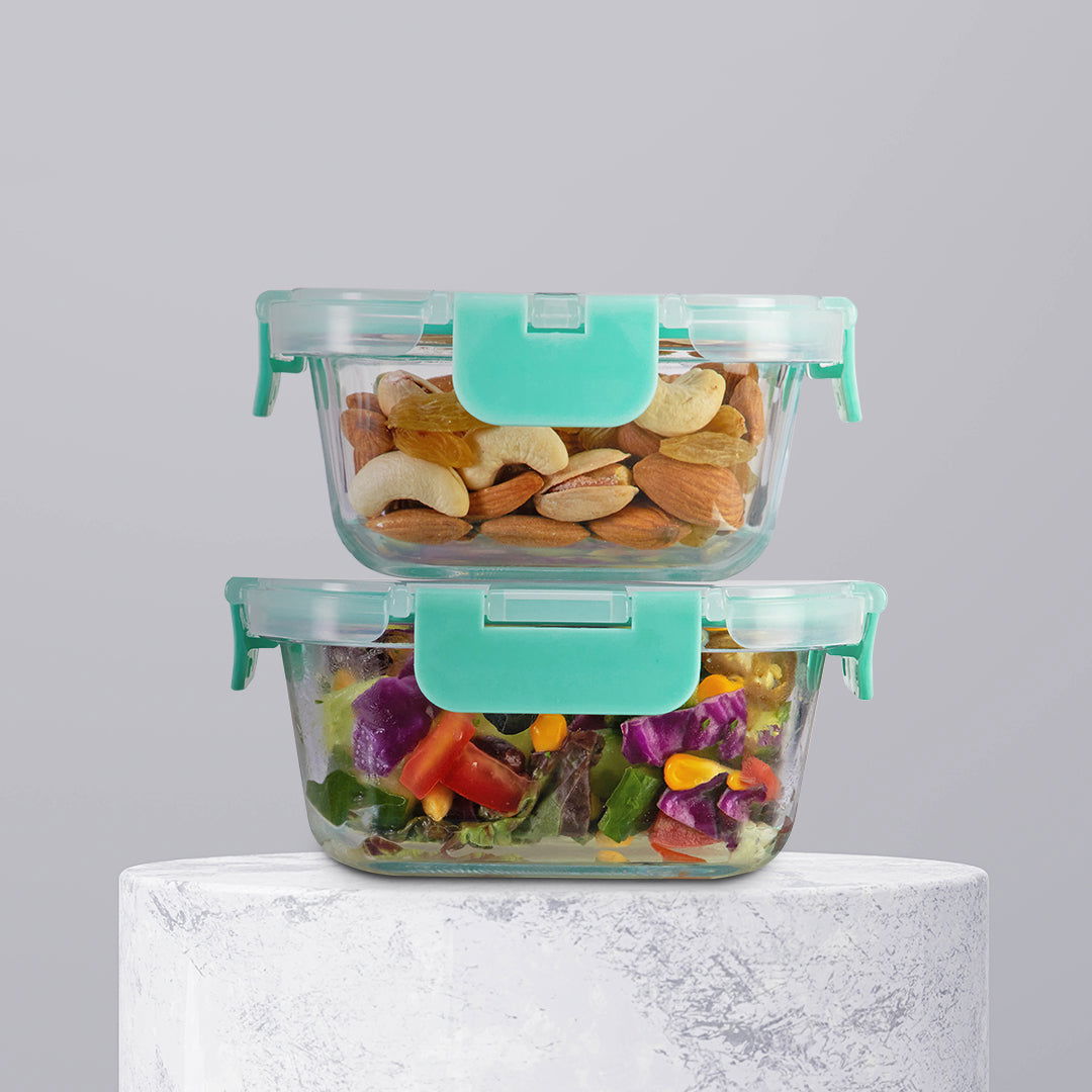 310ml, 520ml Allo FoodSafe Microwave Oven Safe Glass Container with Break Free Detachable Lock - Allo Innoware
