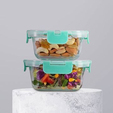 310ml, 520ml Allo FoodSafe Microwave Oven Safe Glass Container with Break Free Detachable Lock - Allo Innoware