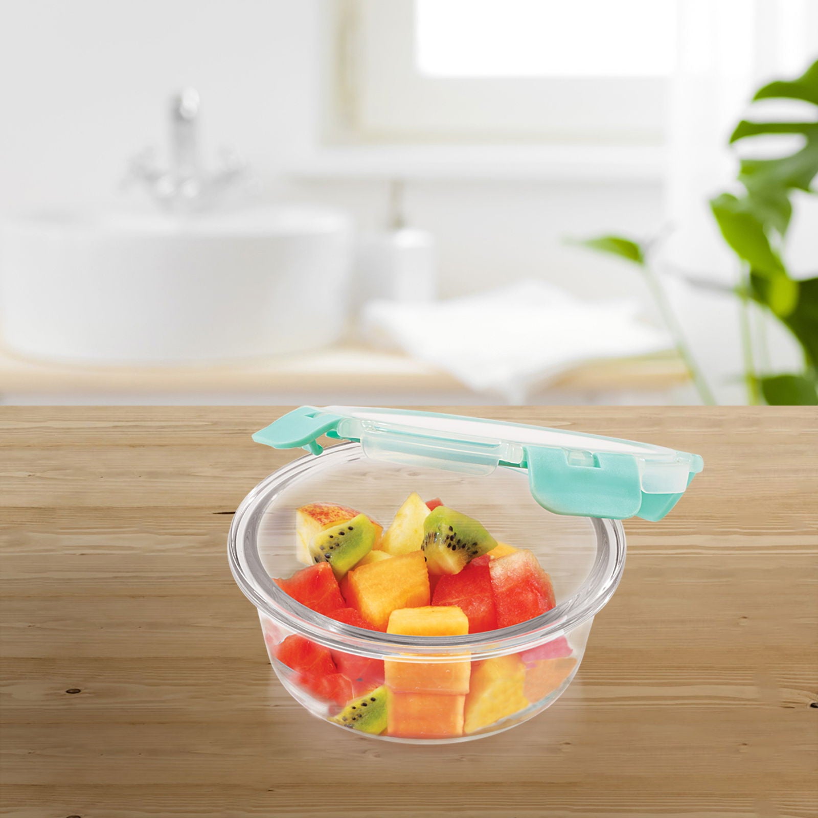 310ml x 2, 390ml x 2, 580ml x 2 Allo FoodSafe Microwave Oven Safe Glass Container Gift Box Combo 5pc with Break Free Detachable Lock - Allo Innoware