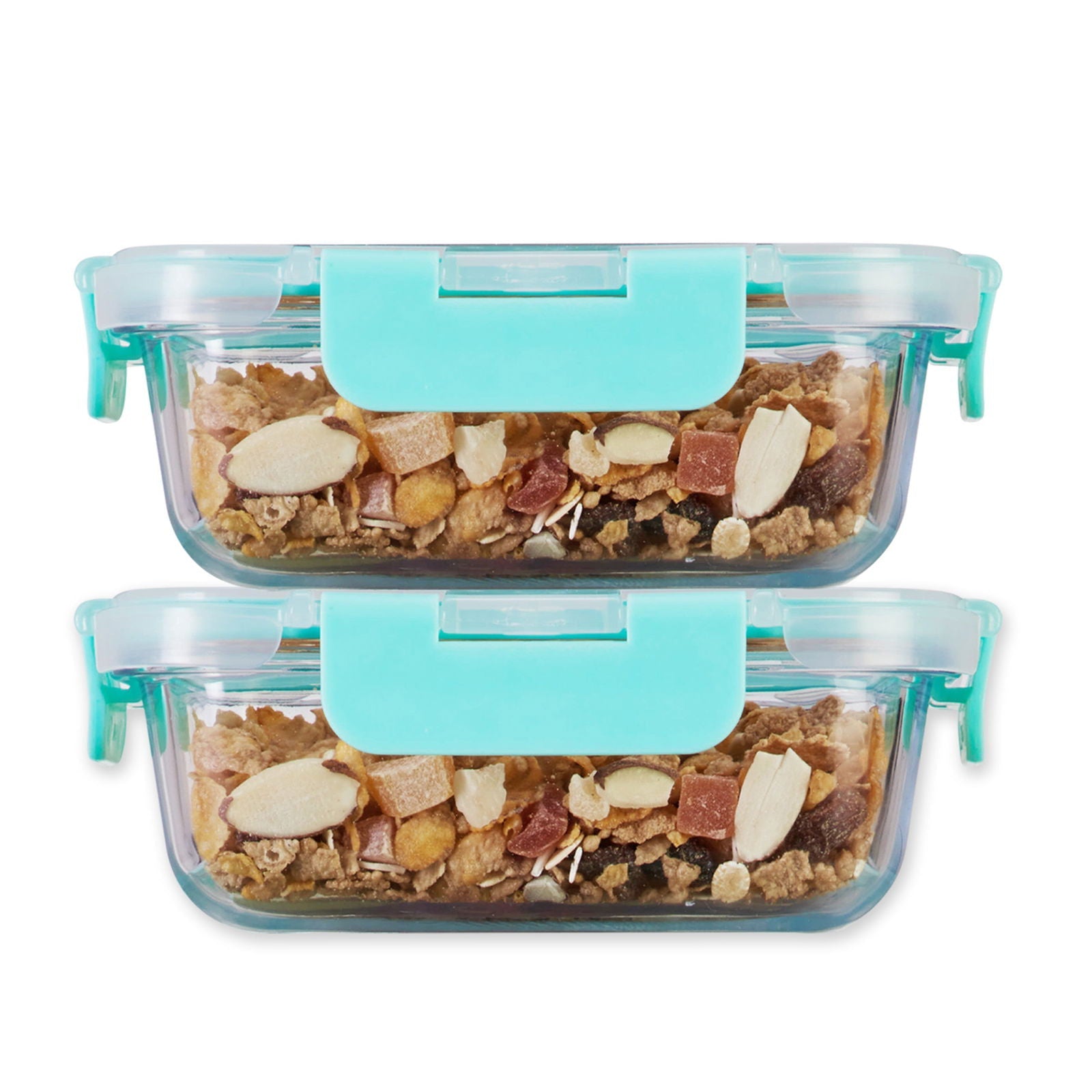 370ml x 2 Allo FoodSafe Microwave Oven Safe Glass Container with Break Free Detachable Lock - Allo Innoware