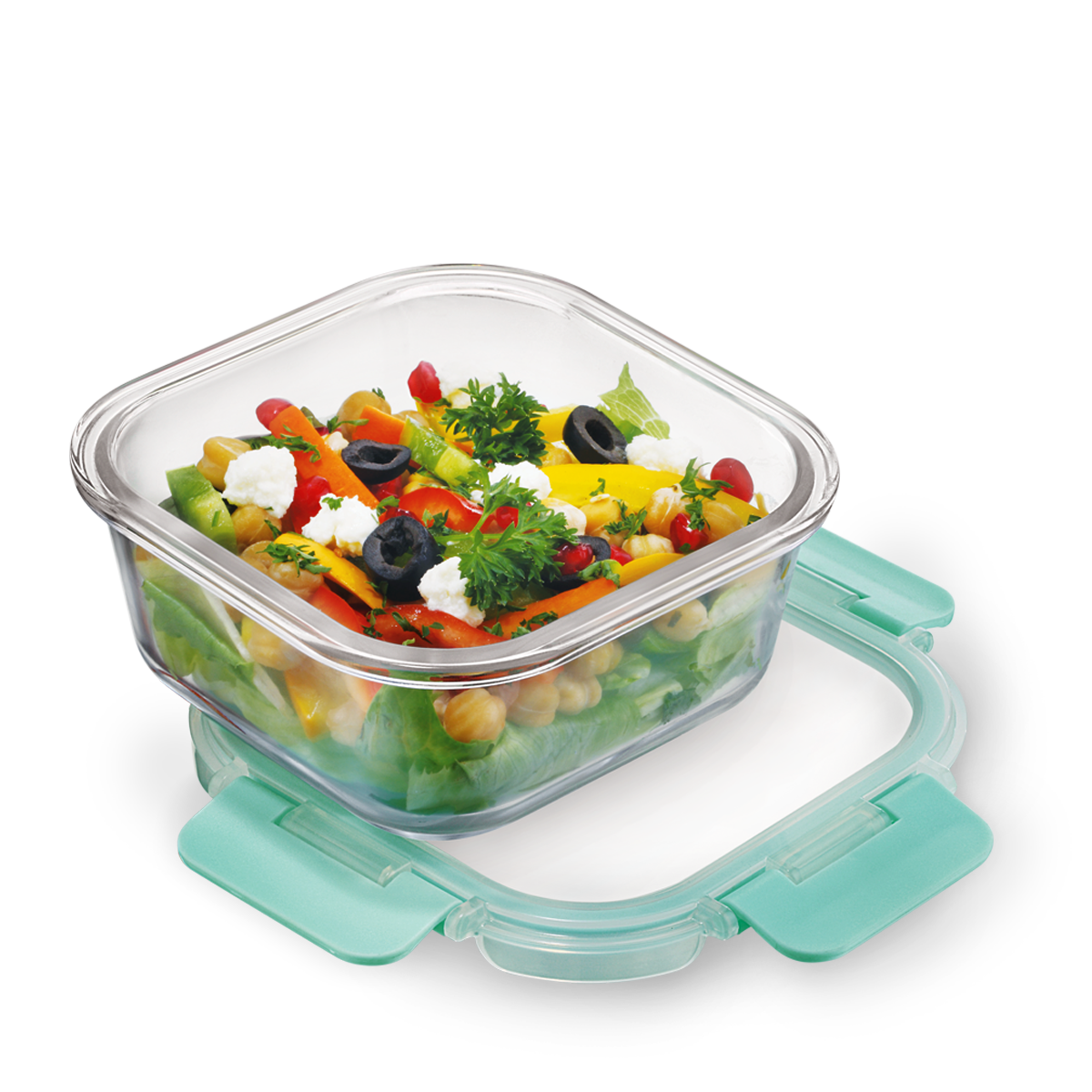 520ml x 3 Allo FoodSafe Microwave Oven Safe Glass Container with Break Free Detachable Lock - Allo Innoware