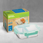 580ml Allo FoodSafe Microwave Oven Safe Glass Lunch Box with Break Free Detachable Lock - Allo Innoware