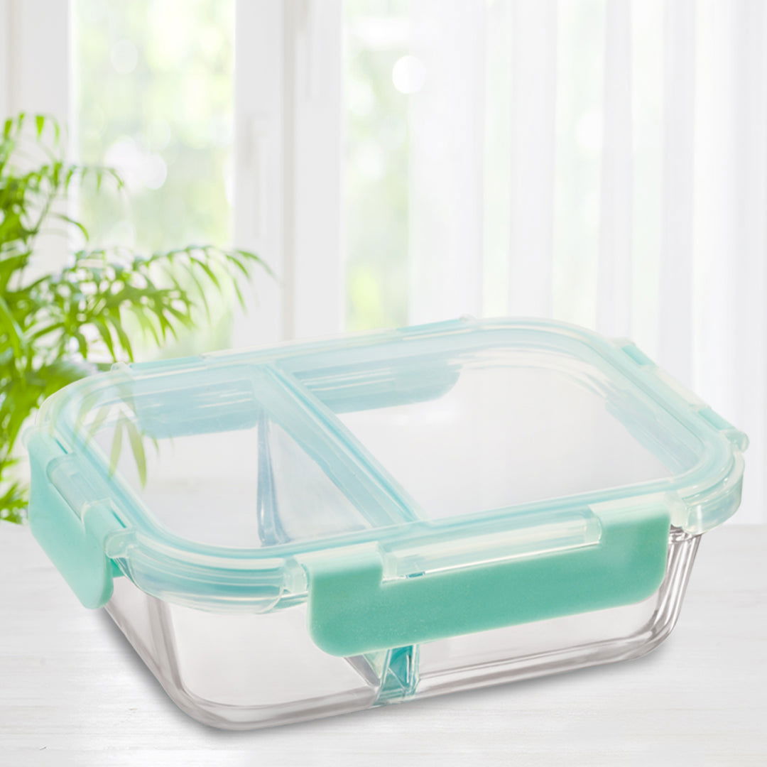 580ml Allo FoodSafe Microwave Oven Safe Glass Lunch Box with Break Free Detachable Lock - Allo Innoware