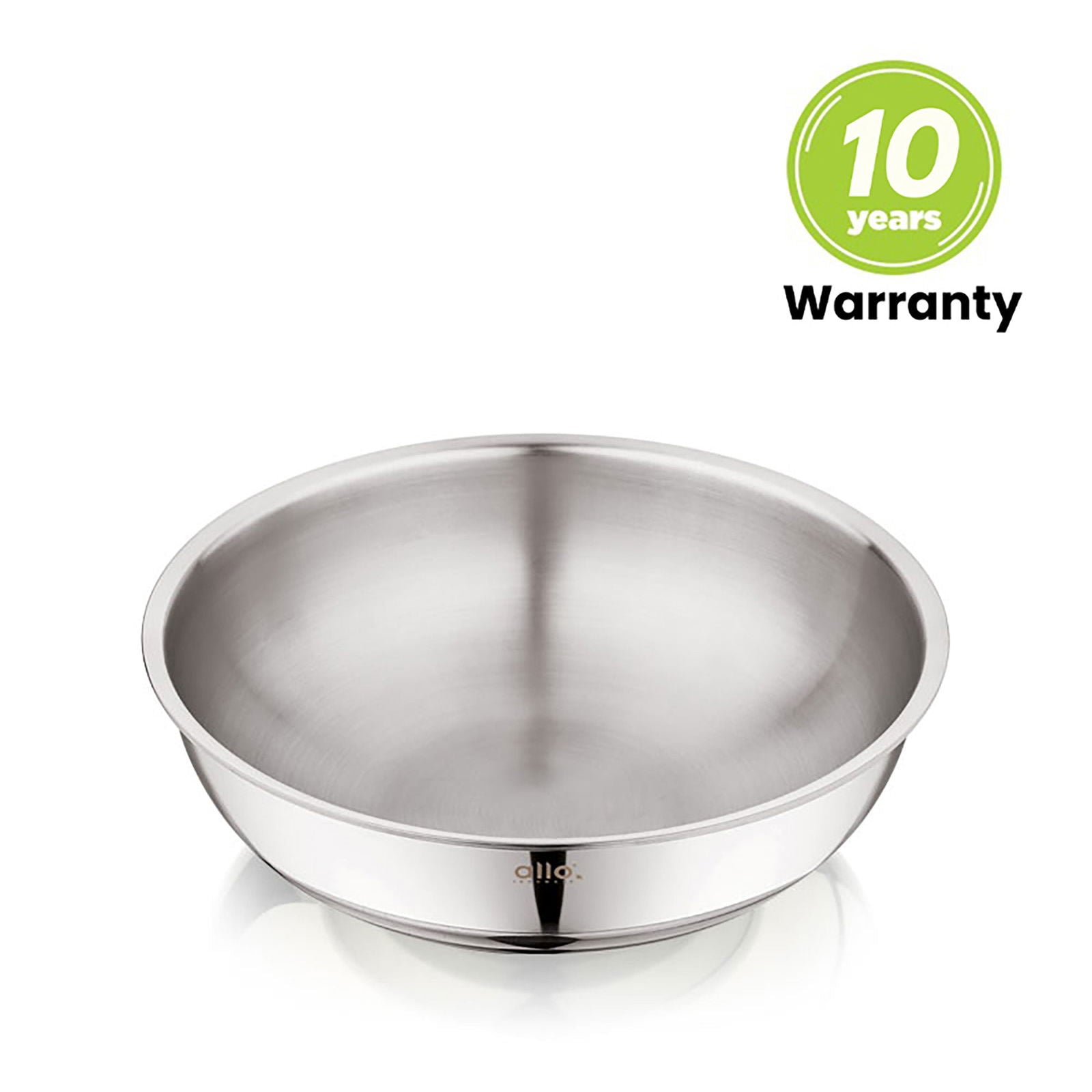 6.8L Allo CookSafe TriPly Tasla | Stainless Steel | Induction Friendly | 32 cm - Allo Innoware