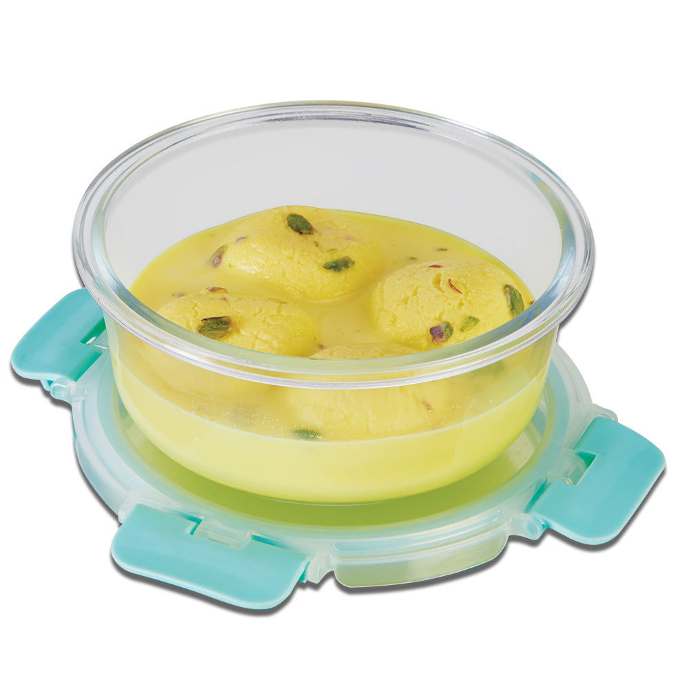 635ml x 3 Allo FoodSafe Microwave Oven Safe Glass Container with Break Free Detachable Lock - Allo Innoware