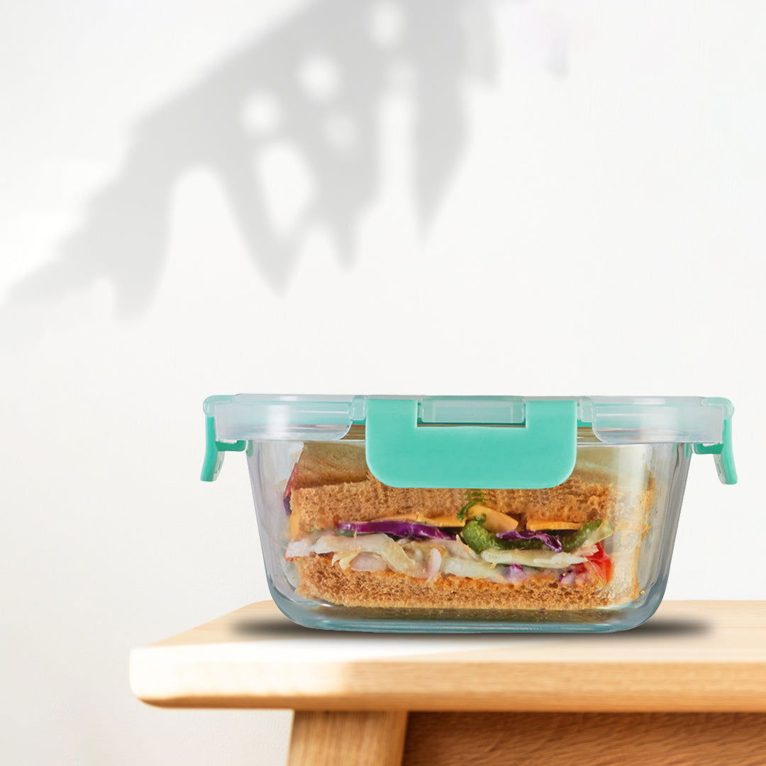 800ml Allo FoodSafe Microwave Oven Safe Glass Container with Break Free Detachable Lock - Allo Innoware