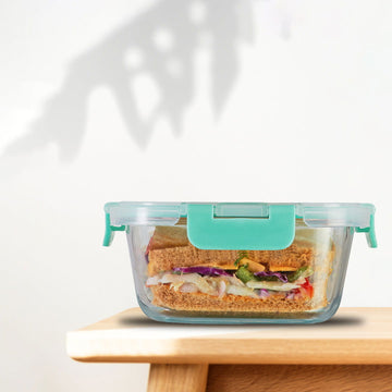 800ml Allo FoodSafe Microwave Oven Safe Glass Container with Break Free Detachable Lock - Allo Innoware
