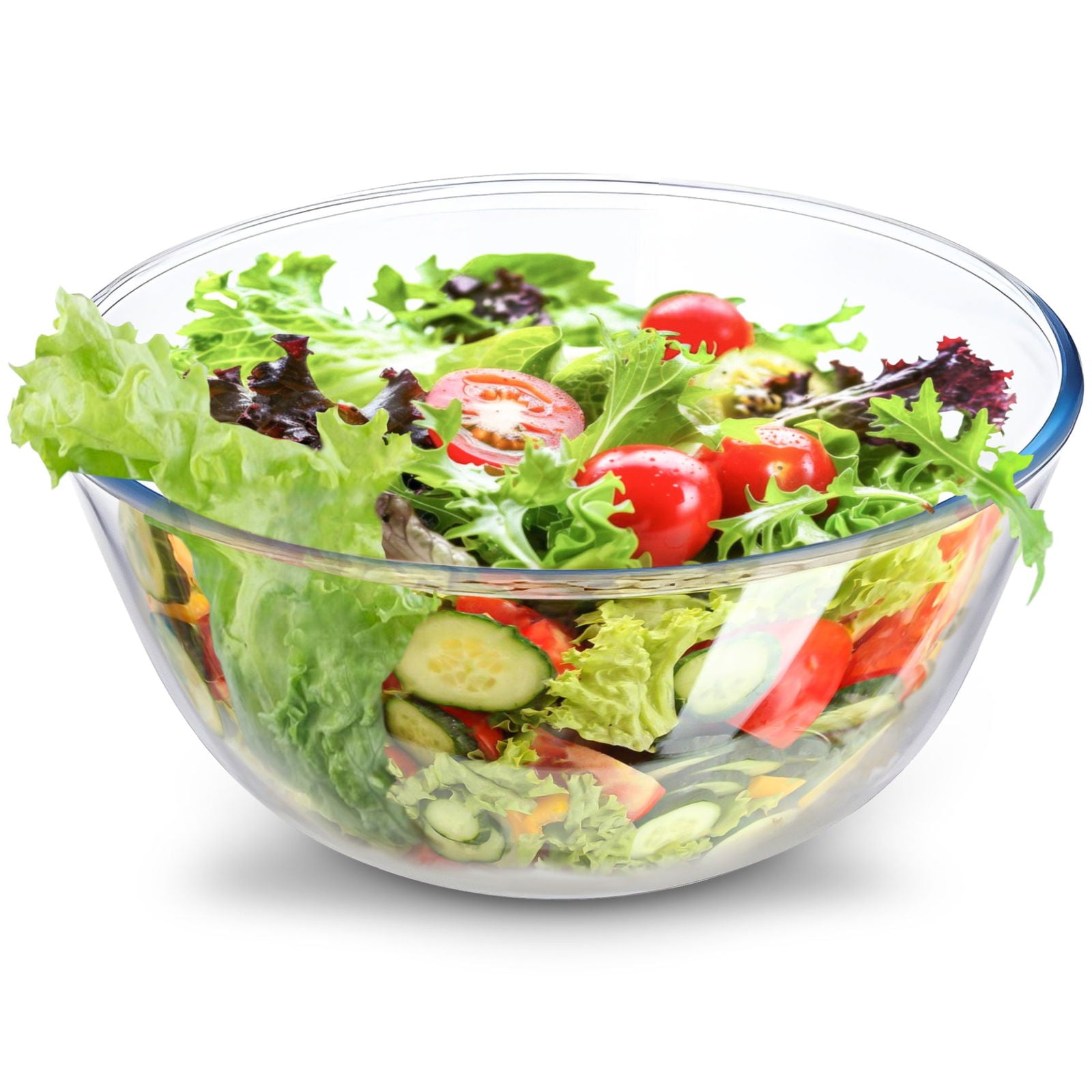 Allo Food Safe Borosilicate Glass Mixing & Serving Bowls for Kitchen, Oven & Microwave Safe Bowls, Dishwasher and Freezer Safe Bowl, 3600ML, Transparent - Allo Innoware