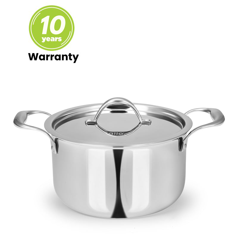 2.3L Allo CookSafe TriPly Saucepot | With Stainless Steel Lid | Induction Friendly | 18cm