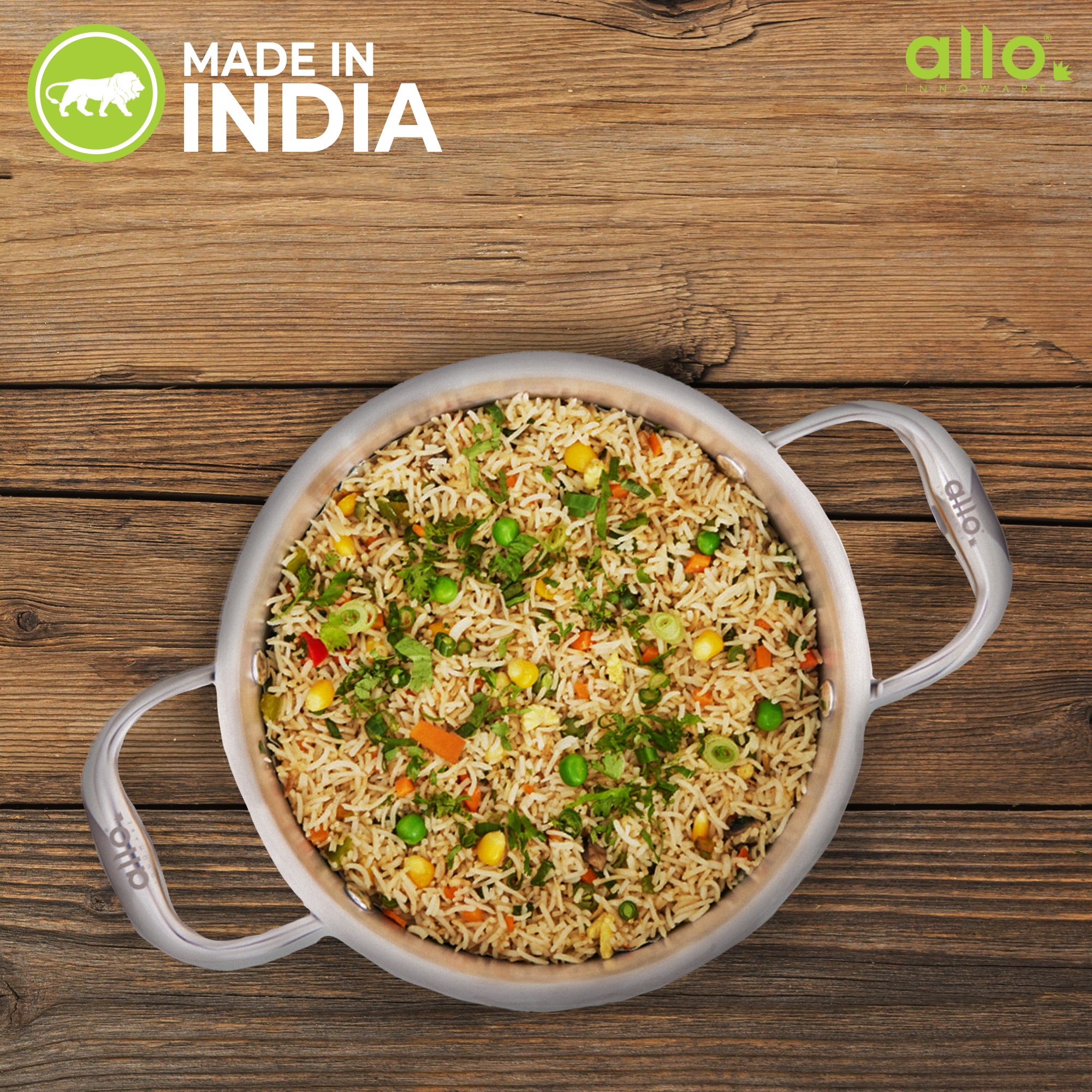 2.3L Allo CookSafe TriPly Saucepot | With Stainless Steel Lid | Induction Friendly | 18cm