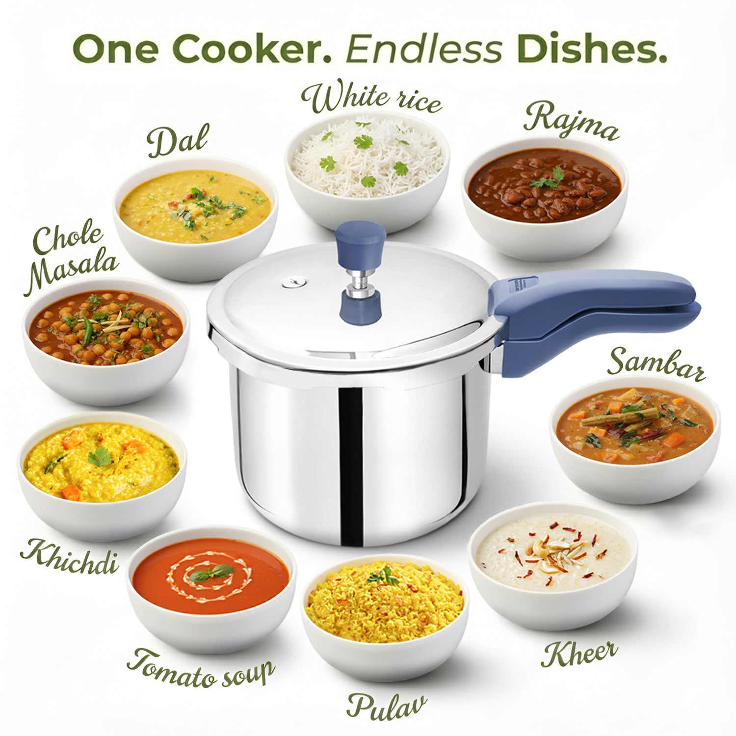 Allo CookSafe Triply Stainless Steel Pressure Cooker, 3 Litre, Outer Lid Pressure Cooker, Faster and Even Heating, Healthy Cooking, Easy to Clean, Full Induction Bottom and Gas Stove Ready