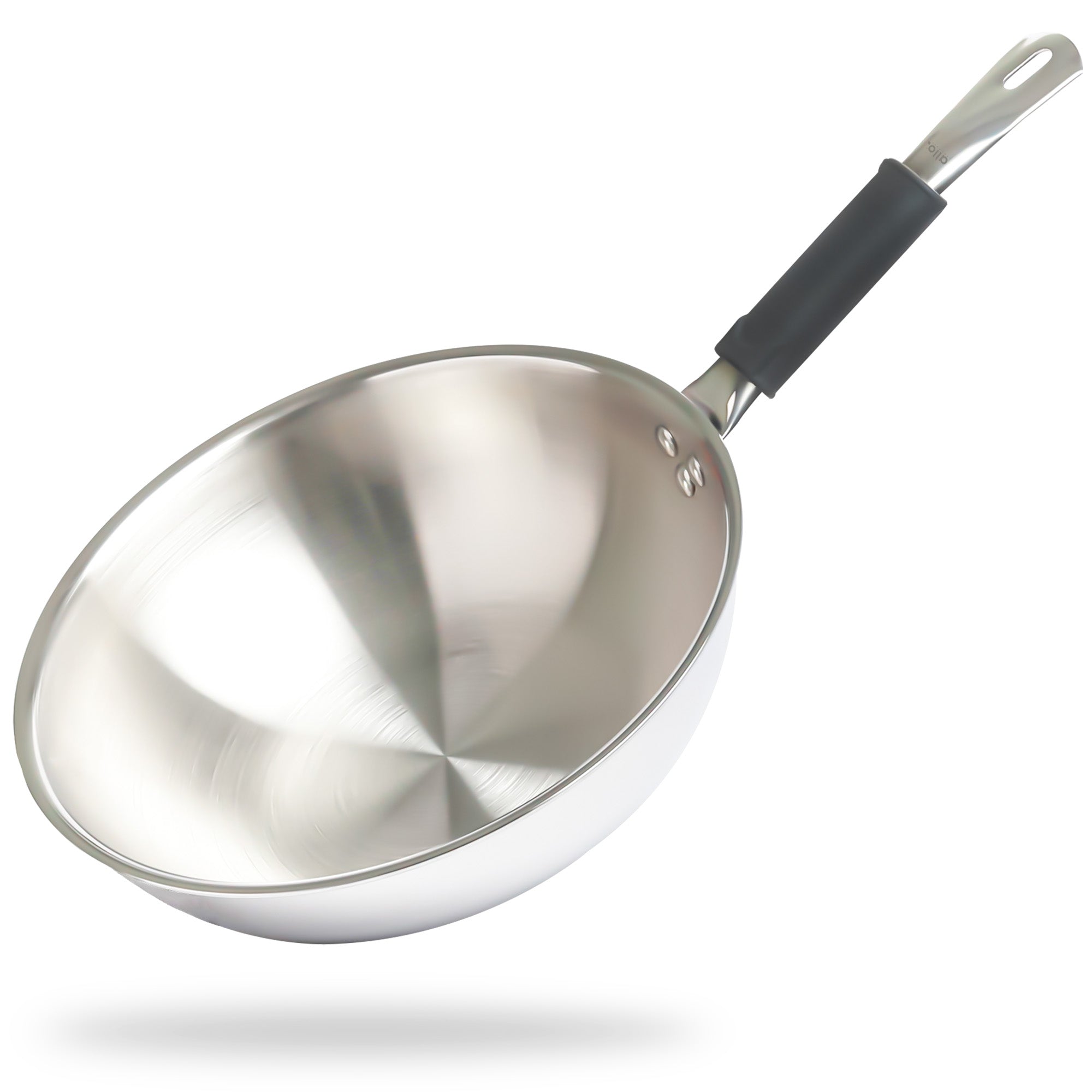 1.5L Allo CookSafe TriPly Wok | Stainless Steel | Induction Friendly | 20cm