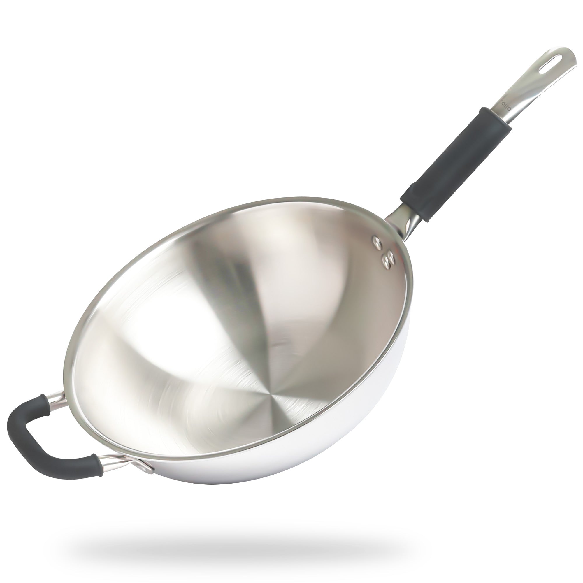 3.7L Allo CookSafe TriPly Wok | Stainless Steel | Induction Friendly | 26cm