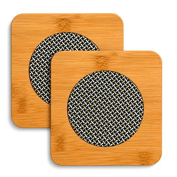 Allo Eco-Friendly Wooden Coasters Set of 2 | Heat Resistant Pad for Kadhai, Tawa, Pan & Pots | Kitchen Heat Protector