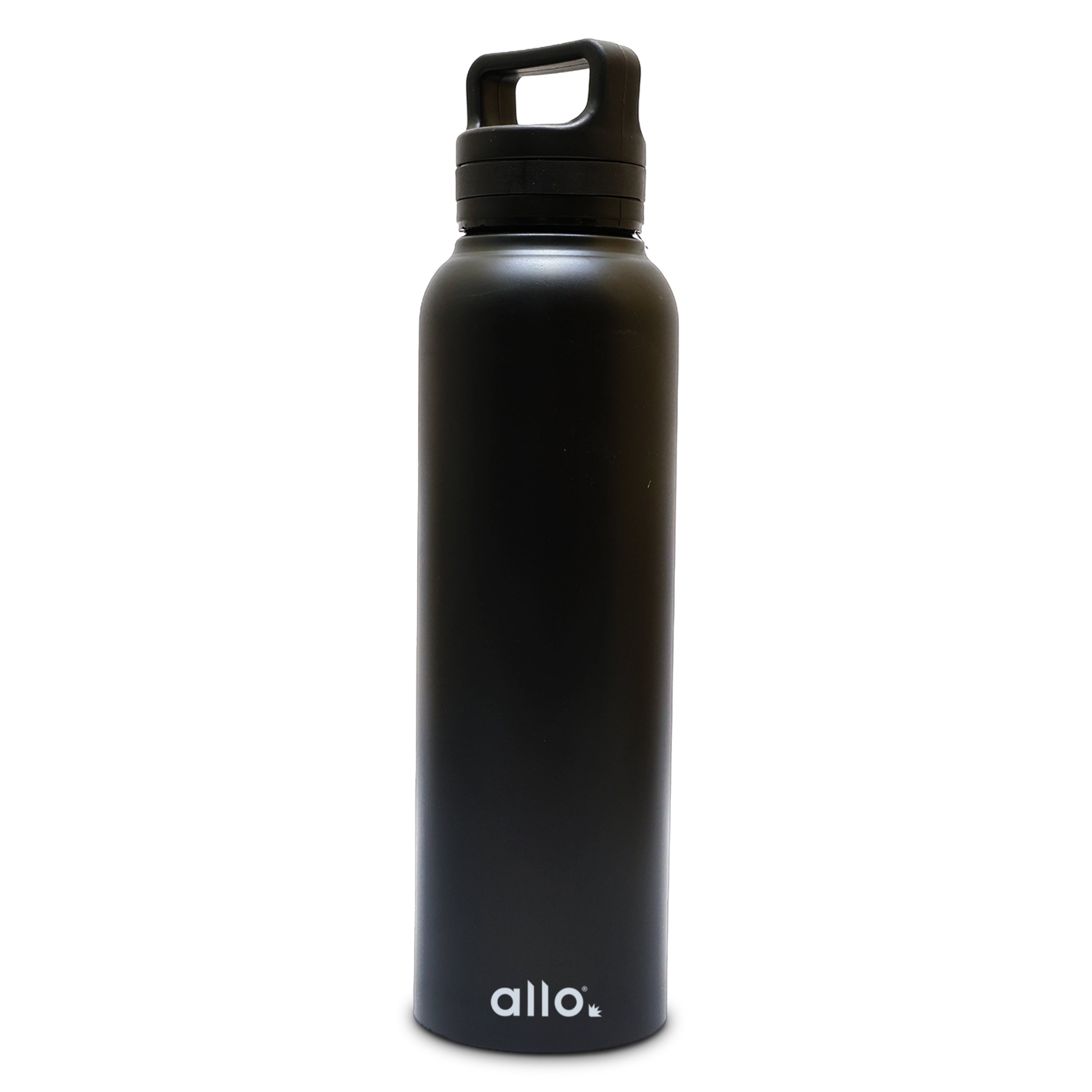 Allo Steel Water Bottles Stainless Steel Sipper Water Bottle for adults, kids 0.95 Litre Water Bottles for School, Office, Sports, Gym 950ML Water Bottle for Men and women, Black 950ml