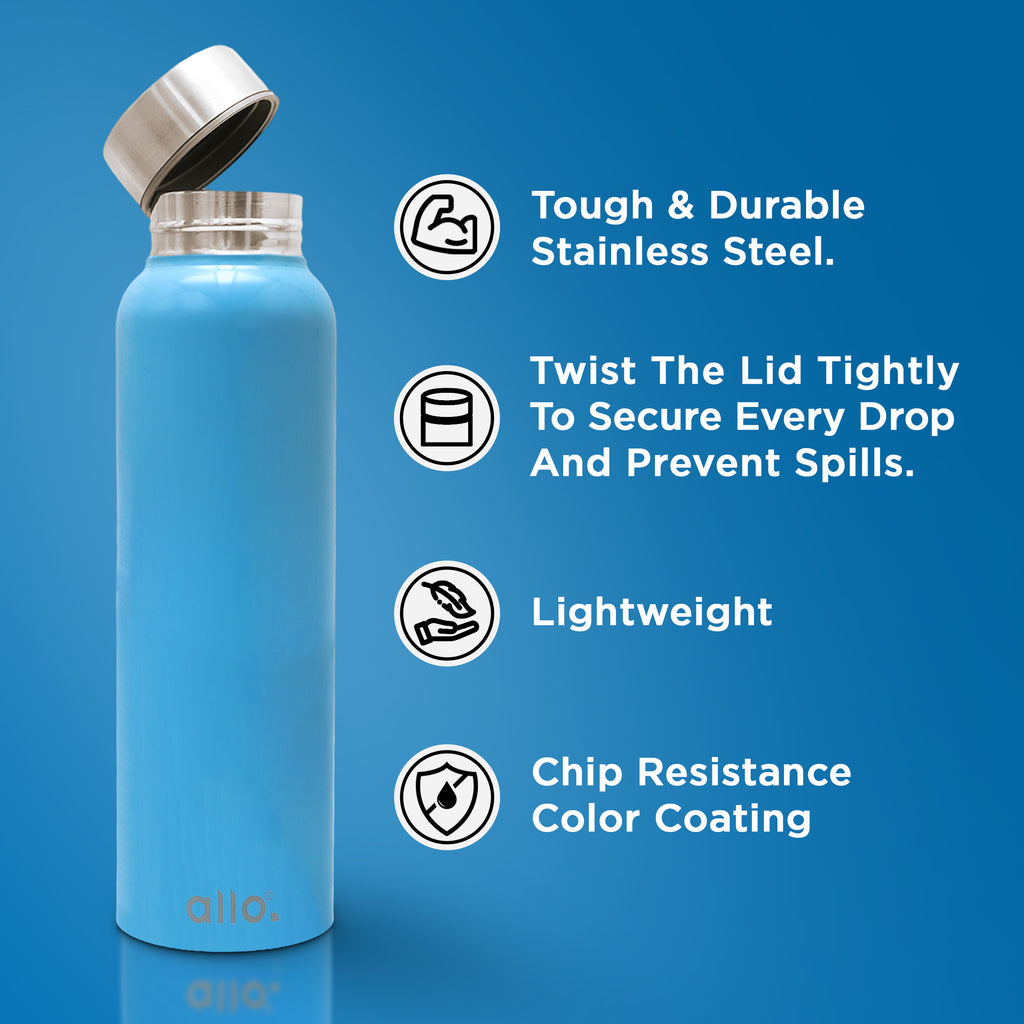 Campus Colors Stainless Steel Vacuum Sealed Sport College ウォーターボトル プロテイン, Twist-On Cap, Built-in Handle for Hot or Cold Drinks, : Campus Colors NCAA Digitally Printed Stainless Steel