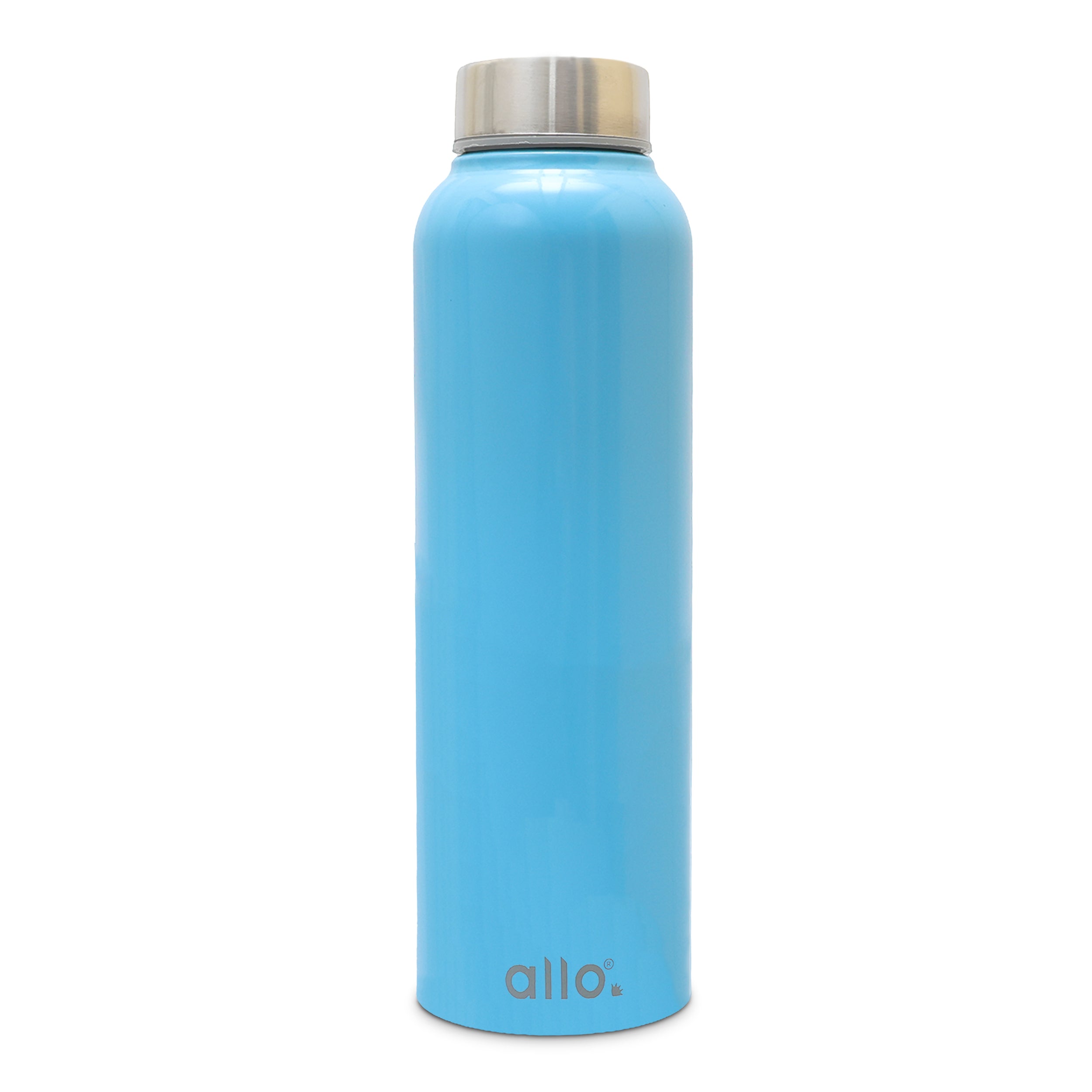 Allo Steel Water Bottles Stainless Steel Sipper Water Bottle for adults, kids 0.95 Litre Water Bottles for School, Office, Sports, Gym 950ML Water Bottle for Men and women, True Blue 950ml