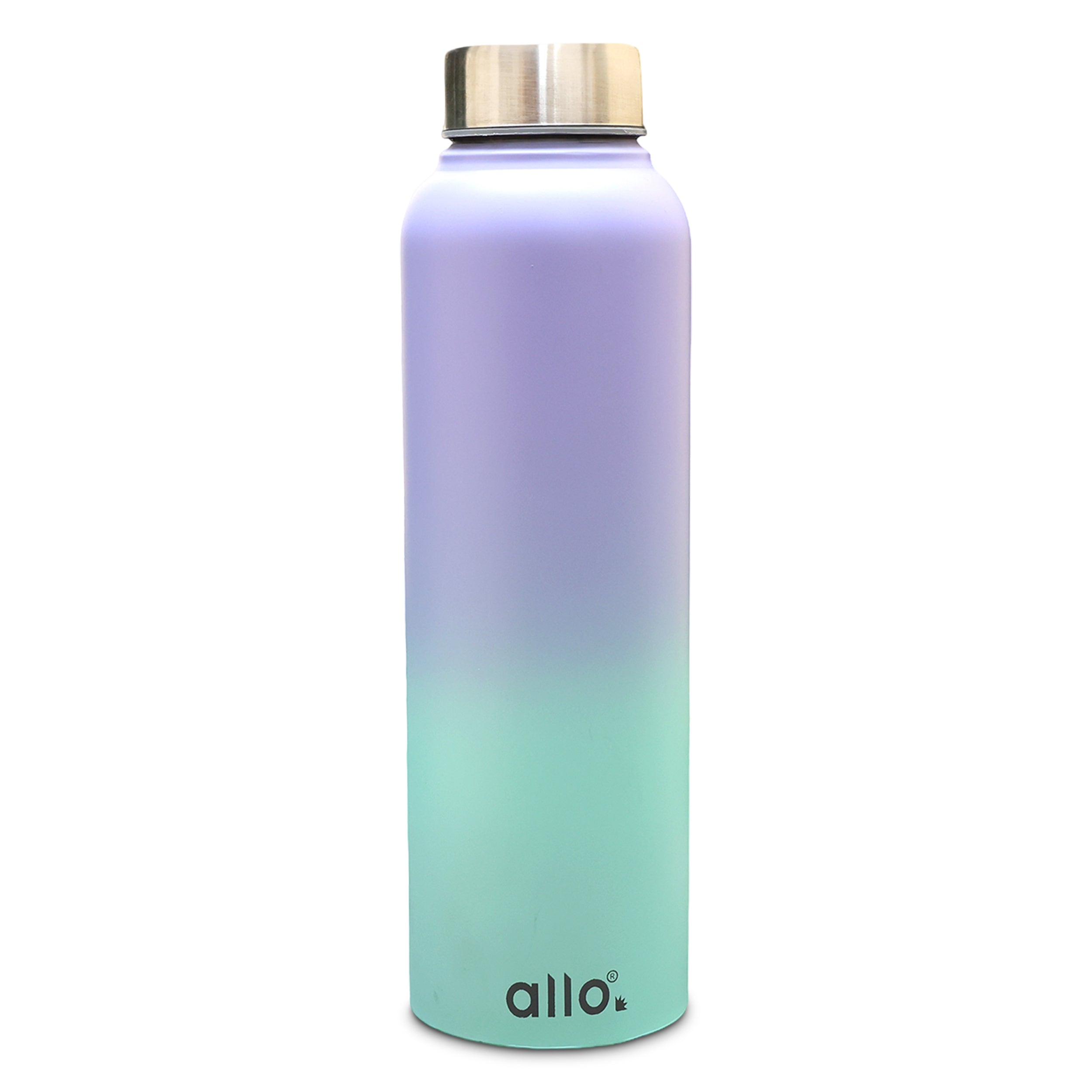 Allo Steel Water Bottles Stainless Steel Sipper Water Bottle for adults, kids 0.95 Litre Water Bottles for School, Office, Sports, Gym 950ML Water Bottle for Men and women, Lavender & Baby Blue 950ml