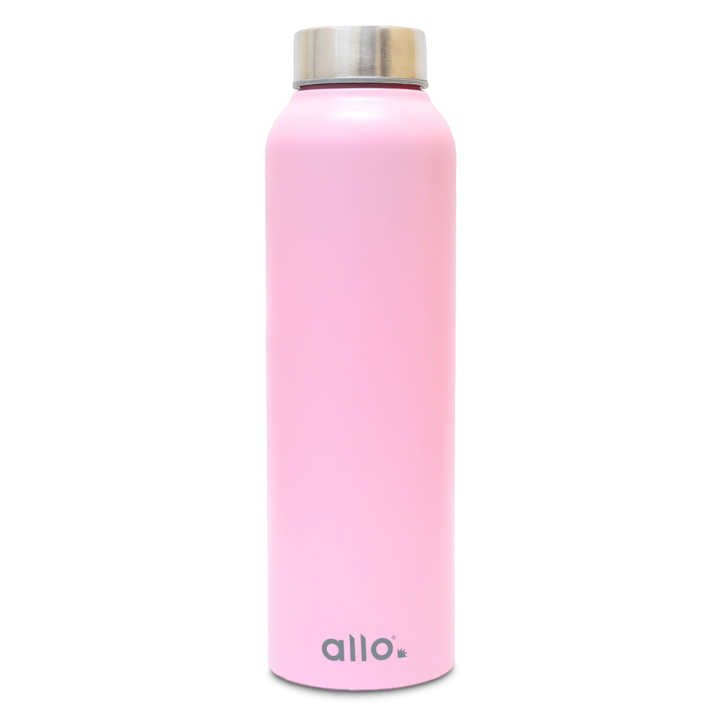 Allo Steel Water Bottles Stainless Steel Sipper Water Bottle for adults, kids 0.95 Litre Water Bottles for School, Office, Sports, Gym 950ML Water Bottle for Men and women, Pink 950ml