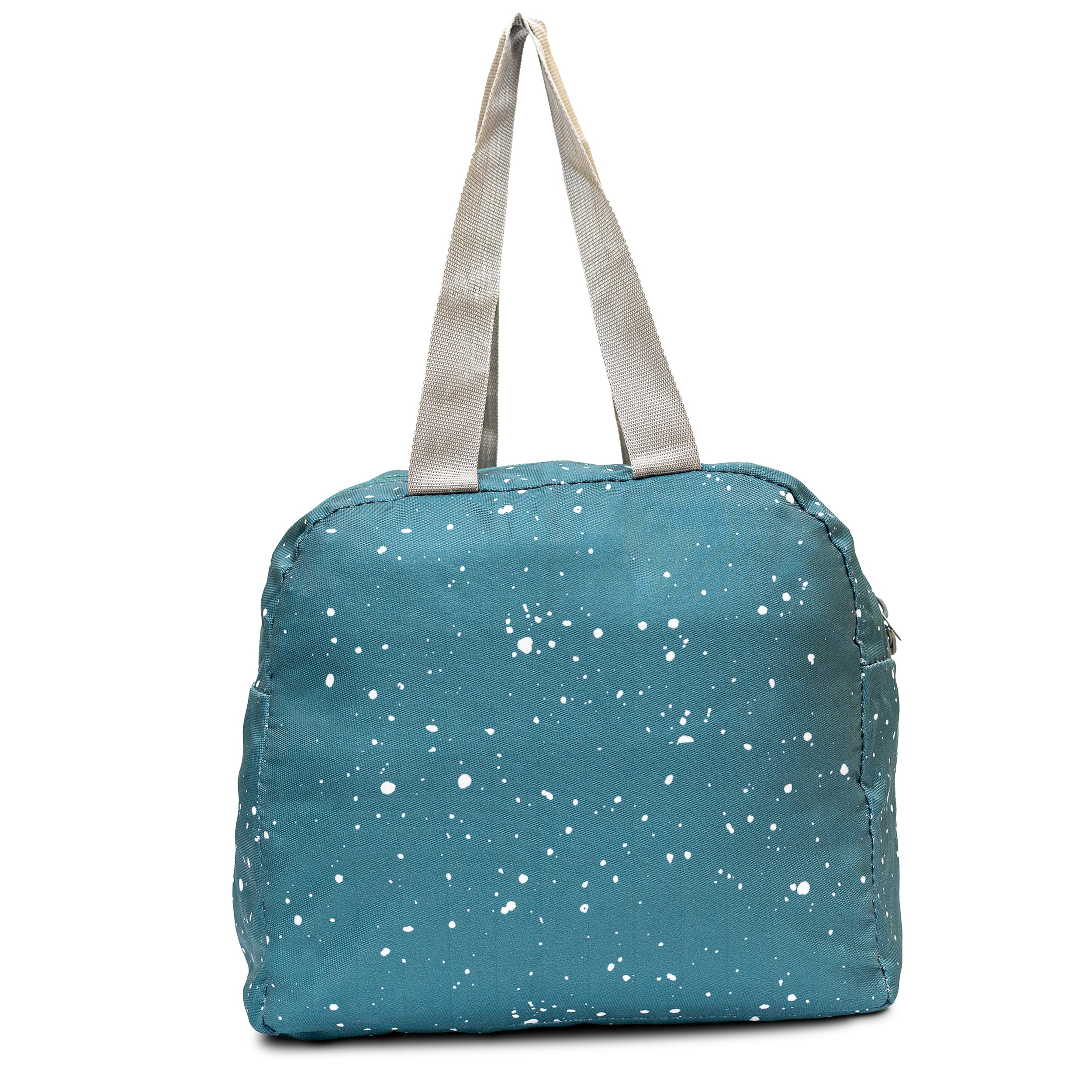 Allo Lunch Bag for Office, School & College, Washable Unisex Tiffin Bag for Men, Women & Kids, Lightweight, Leakproof, Water and Dust Resistant Multipurpose Lunch Bag, 5 litres, Teal Spalsh