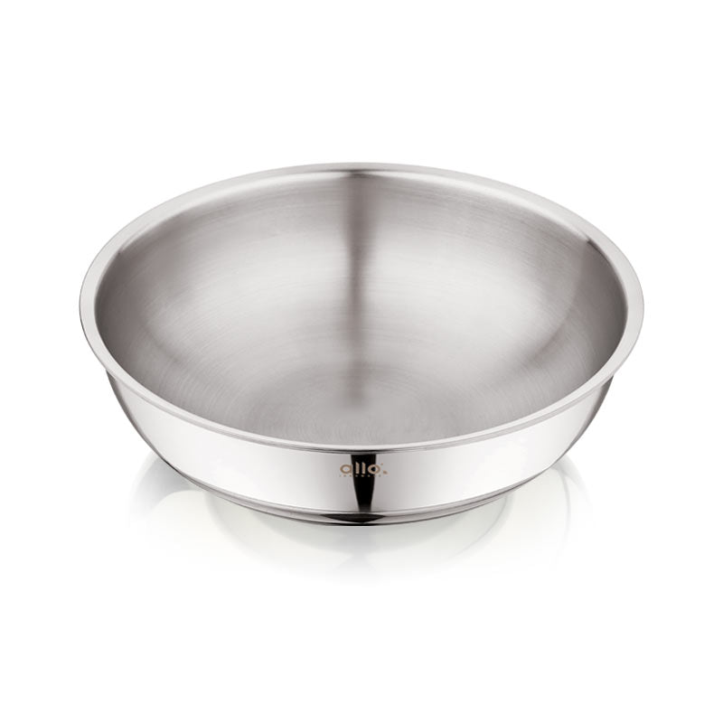 2L Allo CookSafe TriPly Tasla | Stainless Steel | Induction Friendly | Naturally Non-stick | 22cm