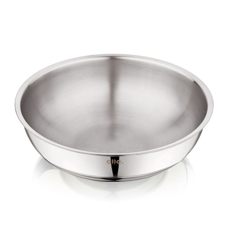 2.7L Allo CookSafe TriPly Tasla | Stainless Steel | Induction Friendly | Naturally Non-stick | 24cm